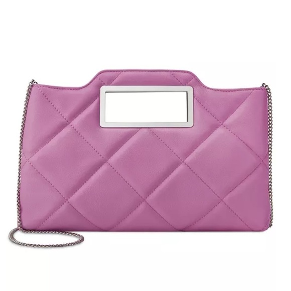 International Concepts INC Juditth Handle Clutch in Wild Rose Pink - Picture 1 of 10